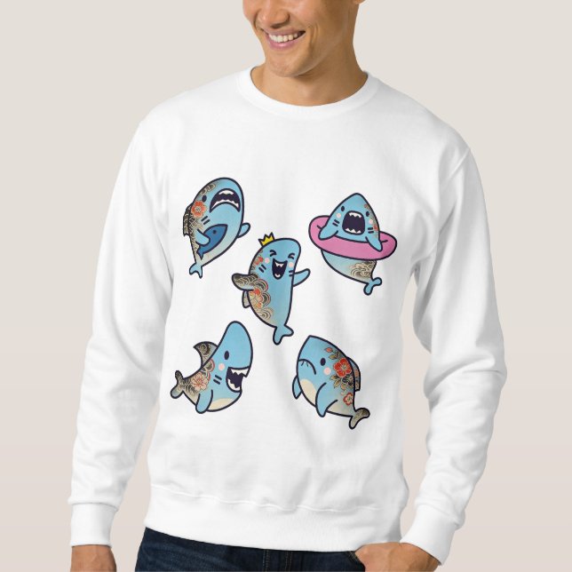 Naughty Sharks Sweatshirt (Vorderseite)