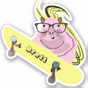 Naughty Squirrel #923 Brett Skateboarding Aufkleber