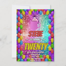 Naughty Squirrel Café Anniversaire Invitation de f