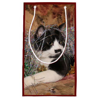 Naughty tuxedo kitty Weihnachten Kleine Geschenktüte