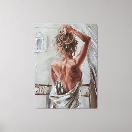 Naughty Weckte auf Leinwanddruck