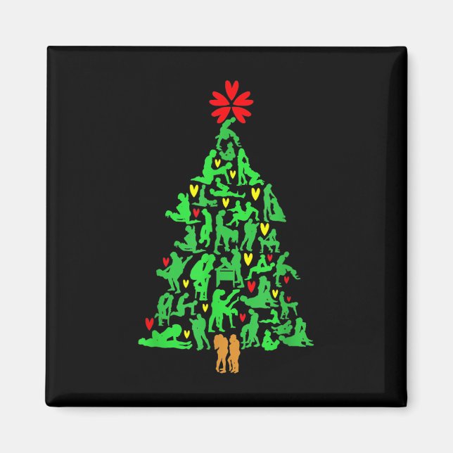 Naughty Xmas Ornaments Kamasutra Adult Humor Chris Magnet (Vorne)