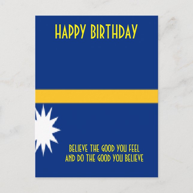 NAURA POSTKARTE (Vorderseite)