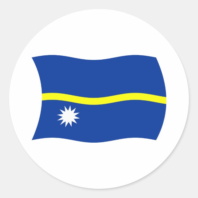 Nauru Flag Sticker (Vorderseite)