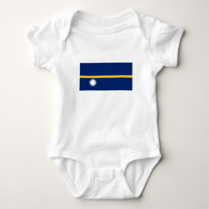 Nauru-Flagge Baby Strampler