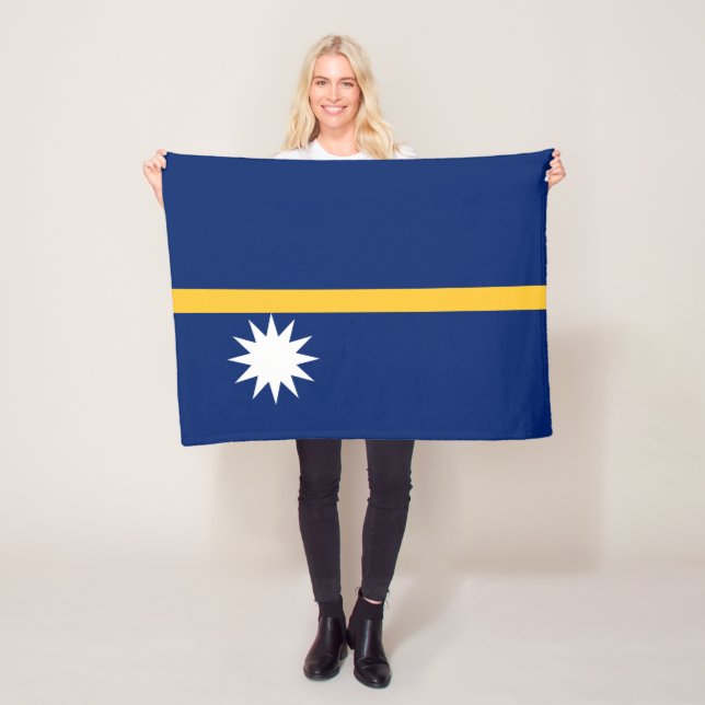 Nauru-Flagge Fleecedecke (Beispiel)