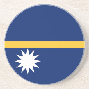 Nauru-Flagge Getränkeuntersetzer
