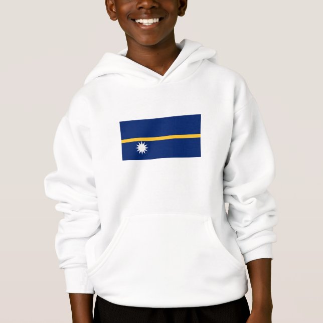 Nauru-Flagge Hoodie (Vorderseite)