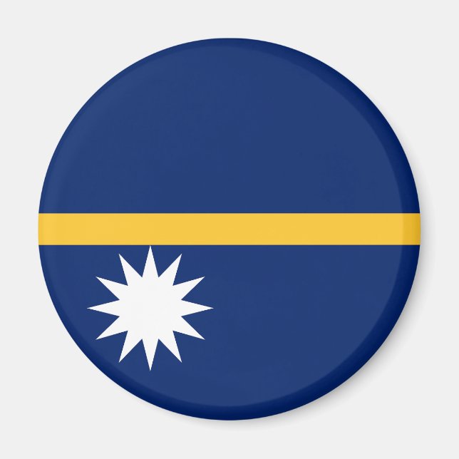 Nauru-Flagge Magnet (Vorne)
