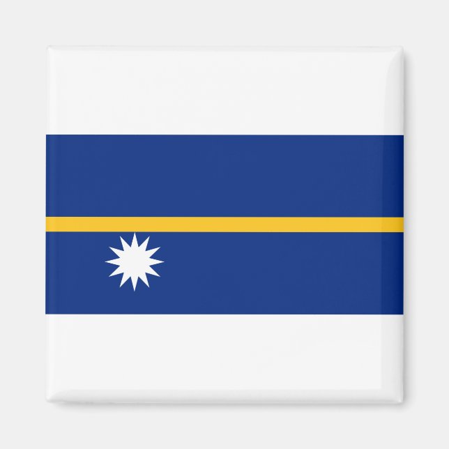 Nauru-Flagge Magnet (Vorne)