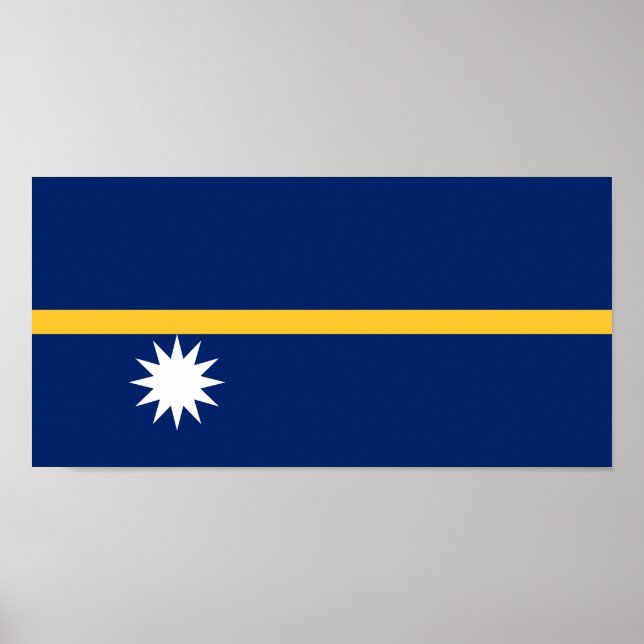 Nauru-Flagge Poster (Vorne)