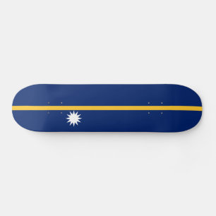 Nauru-Flagge Skateboard