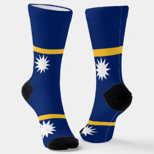 Nauru-Flagge Socken