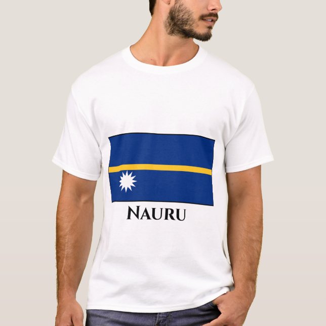 Nauru-Flagge T-Shirt (Vorderseite)