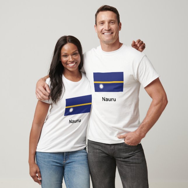 Nauru-Flagge T-Shirt (Unisex)