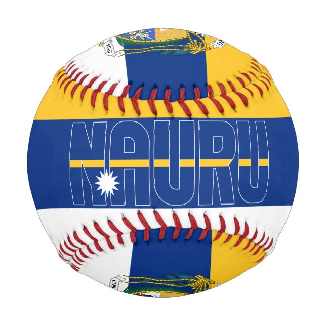 Nauru-Flagge und -mäntel, Patriotik für Waffen Baseball (Vorderseite)