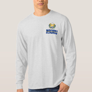 Nauru-Flagge und -mäntel, Patriotik für Waffen T-Shirt