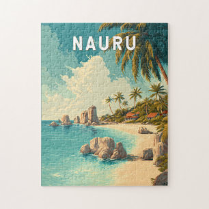 Nauru Illustration Reise Kunst Vintage