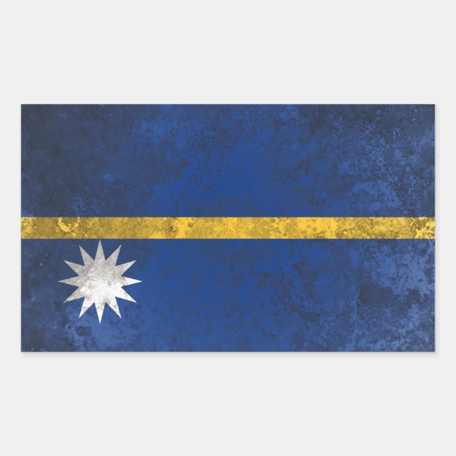 Nauru Rechteckiger Aufkleber (Vorderseite)