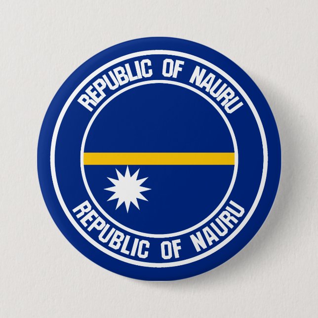 Nauru Round Emblem Button (Vorderseite)