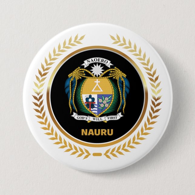Nauru-Wappen Button (Vorderseite)