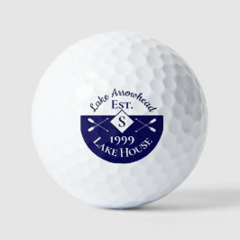 Nausea Blue White Monogram Lake House Golfball