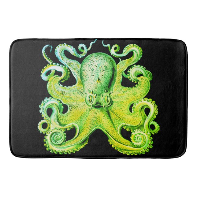 Nausea Octopus Badematte grün Limon (Vorderseite)
