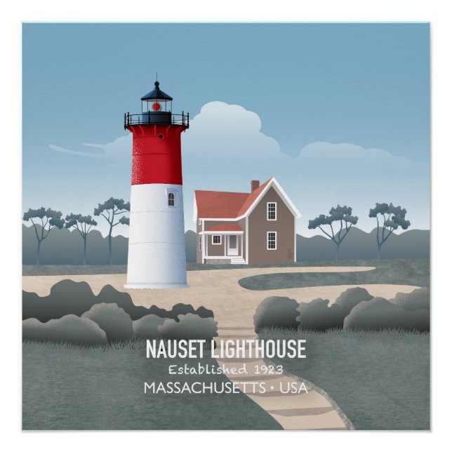 Nauset Lighthouse Poster (Vorderseite)