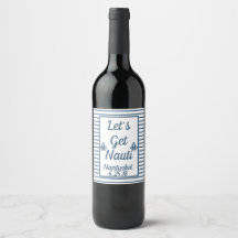 Nauti Anchor Wine Label