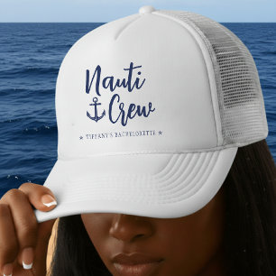 Nauti-Crew-Anker-Nautischer Junggesellinnenabschie Truckerkappe