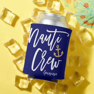 Nauti Crew Brautjungfer Nautischer Junggesellinnen Dosenkühler