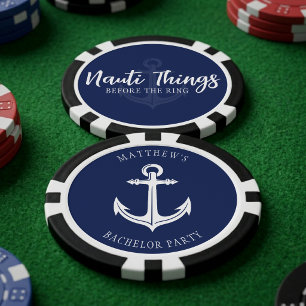 Nauti Dinge vor dem Ring Anker Junggeselle Pokerchips