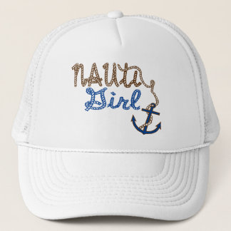 Nauti Girl Rope Knots und Anchor Truckerkappe