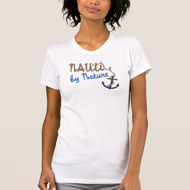 Nauti von Natur aus Seebootst-stück T-Shirt (Vorderseite)