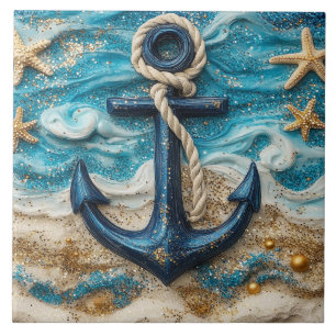 Nautic Anchor Beach Fliese