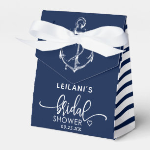 Nautic Anchor Brautparty Navy Blue Geschenkschachtel