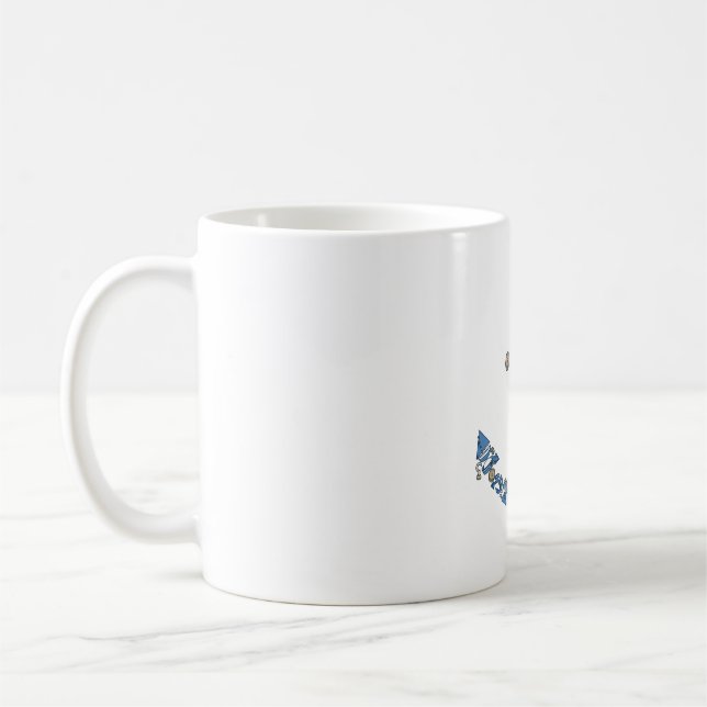 Nautic Anchor Collage Kaffeetasse (Links)