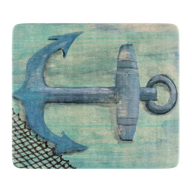 Nautic Anchor Cutting Board Schneidebrett (Vorderseite)