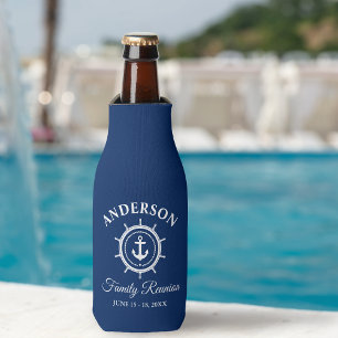 Nautic Anchor Helm Family Wiedersehen Navy Blue Flaschenkühler