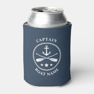 Nautic Anchor Oars Captain Ihr Boot Name Blau Dosenkühler