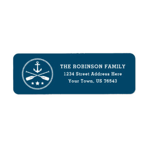 Nautic Anchor Oars Stars Rope Aqua Adresse