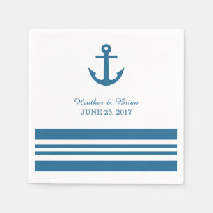 Nautic Anchor Paper Napkins Serviette