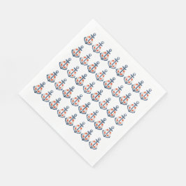 Nautic Anchor Paper Napkins Serviette