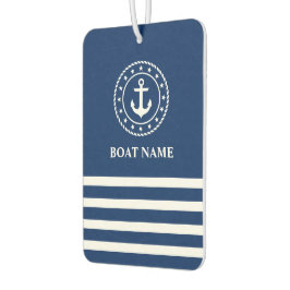 Nautic Anchor Rope Stars Stripter Name des Schiffe Autolufterfrischer