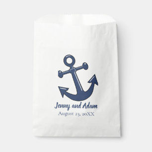 Nautic Anchor Theme Bevorzugung Leckerei Bags Geschenktütchen