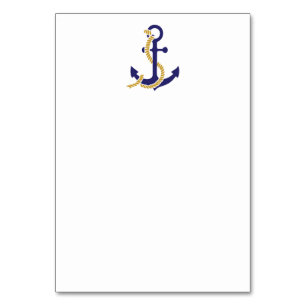 Nautic Anchor Wedding Tischnummer