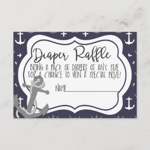 Nautic Baby Shower Boy Ahoy Es ist ein Junge Winde Begleitkarte