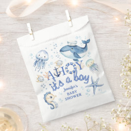 Nautic Baby Shower Navy Blue Boy Geschenktütchen