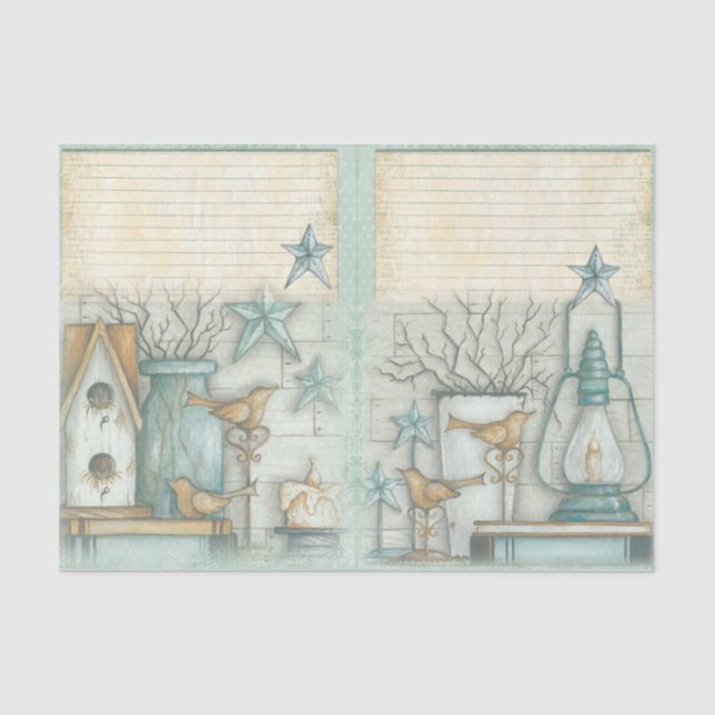 Nautic Beach Design Serie 3 Seidenpapier (Vorderseite)