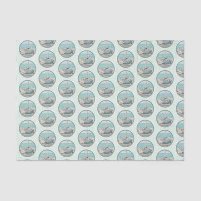 Nautic Beach Design Serie 6 Seidenpapier (Vorderseite)